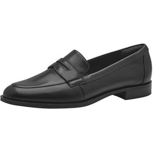 Tamaris Damen Loafer flach Leder, schwarz, 38 EU Tamaris Damen Loafer flach Leder, schwarz, 38 EU