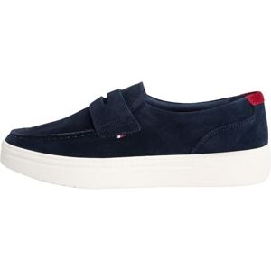 Tommy Hilfiger Herren Driver Schuhe Hybrid Loafer aus Veloursleder, Blau (Desert Sky), 43 Tommy Hilfiger Herren Driver Schuhe Hybrid Loafer aus Veloursleder, Blau (Desert Sky), 43