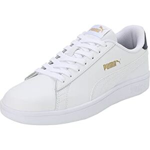 Puma Unisex Smash v2 L Low-Top, White- White-Peacoat- Team Gold, 38 EU Puma Unisex Smash v2 L Low-Top, White- White-Peacoat- Team Gold, 38 EU