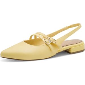 MARCO TOZZI Damen Ballerinas weiches Feel Me Fußbett weiches Innenfutter Vegan Spitz, gelb (Limoncello), 38 EU MARCO TOZZI Damen Ballerinas weiches Feel Me Fußbett weiches Innenfutter Vegan Spitz, gelb (Limoncello), 38 EU