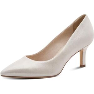 Tamaris Damen Pumps mit Stilettoabsatz Leder, metallic, 41 EU Tamaris Damen Pumps mit Stilettoabsatz Leder, metallic, 41 EU