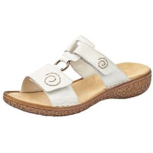 Rieker Frühjahr/Sommer, Damen Pantoletten, Weiß (Weiss 80), 38 EU (5 UK) Rieker Frühjahr/Sommer, Damen Pantoletten, Weiß (Weiss 80), 38 EU (5 UK)