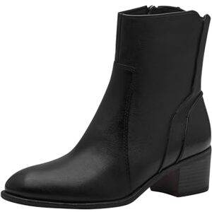 MARCO TOZZI Damen Stiefeletten mit Absatz mit Lederanteil Cowboy, Schwarz (Black Comb), 36 EU MARCO TOZZI Damen Stiefeletten mit Absatz mit Lederanteil Cowboy, Schwarz (Black Comb), 36 EU