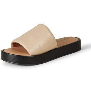 Amazon Essentials Damen Flatform-Schlappensandale, Sand, 44.5 EU Amazon Essentials Damen Flatform-Schlappensandale, Sand, 44.5 EU