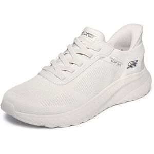 Skechers Squad Chaos-Solid Step Slip-ins-Sneaker für Herren, Off White Knit, 42.5 EU Skechers Squad Chaos-Solid Step Slip-ins-Sneaker für Herren, Off White Knit, 42.5 EU