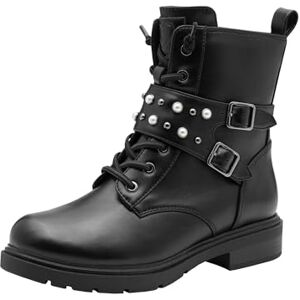MARCO TOZZI Damen Stiefeletten zum Schnüren mit weichem Innenfutter Blockabsatz, Schwarz (Black), 37 EU MARCO TOZZI Damen Stiefeletten zum Schnüren mit weichem Innenfutter Blockabsatz, Schwarz (Black), 37 EU