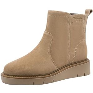 Tamaris Comfort Damen Stiefeletten aus Leder mit Reißverschluss, Braun (Camel Suede), 39 EU Tamaris Comfort Damen Stiefeletten aus Leder mit Reißverschluss, Braun (Camel Suede), 39 EU