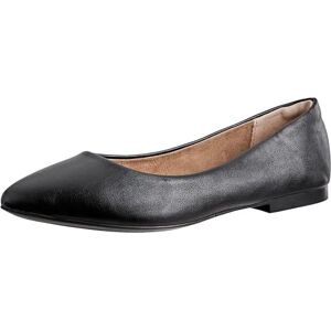 Amazon Essentials Damen Ballerinas mit spitzem Zehenbereich, Schwarz Kunstleder, 38.5 EU Amazon Essentials Damen Ballerinas mit spitzem Zehenbereich, Schwarz Kunstleder, 38.5 EU