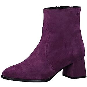 Tamaris Damen Boots mit Absatz Leder Blockabsatz; PURPLE/lila; 37 EU Tamaris Damen Boots mit Absatz Leder Blockabsatz; PURPLE/lila; 37 EU