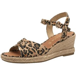 Tamaris Sandalette Damen Keilabsatz braun,EU 42 Tamaris Sandalette Damen Keilabsatz braun,EU 42