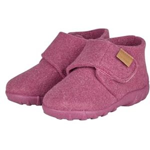 Sterntaler Hausschuhe uni Mädchen Hausschuhe aus Wollfilz Baby und Kinder Hüttenschuh mit rutschfester Sohle Kindergarten Pantoffeln mit Klettverschluss, beerenrosa, Größe 23 Sterntaler Hausschuhe uni Mädchen Hausschuhe aus Wollfilz Baby und Kinder Hüttenschuh mit rutschfester Sohle Kindergarten Pantoffeln mit Klettverschluss, beerenrosa, Größe 23