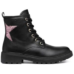 Geox JUNIOR J CASEY GIRL BIKER/AMPHIBIANS BOOTS BLACK/LT ROSE 36_EU Geox JUNIOR J CASEY GIRL BIKER/AMPHIBIANS BOOTS BLACK/LT ROSE 36_EU