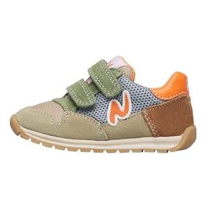 Naturino Sneakers aus Leder und Stoff, Beige-grün 27 Naturino Sneakers aus Leder und Stoff, Beige-grün 27