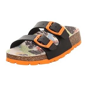 Superfit Jungen Fussbettpantoffel Hausschuhe 1-800111 Sandale, Schwarz Orange 0080, 34 EU Superfit Jungen Fussbettpantoffel Hausschuhe 1-800111 Sandale, Schwarz Orange 0080, 34 EU