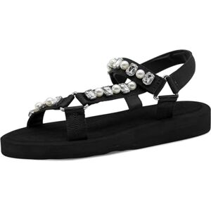 Tamaris Sandalette Damen Flach schwarz,EU 37 Tamaris Sandalette Damen Flach schwarz,EU 37