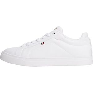 Tommy Hilfiger Damen Cupsole Sneaker Icon Court aus Leder, Weiß (White), 35 Tommy Hilfiger Damen Cupsole Sneaker Icon Court aus Leder, Weiß (White), 35
