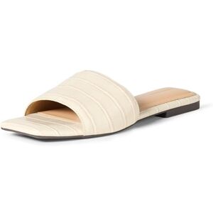 Amazon Essentials Damen Slide-Sandalen, Cremefarbenes Krokodilimitat, 42.5 EU Amazon Essentials Damen Slide-Sandalen, Cremefarbenes Krokodilimitat, 42.5 EU