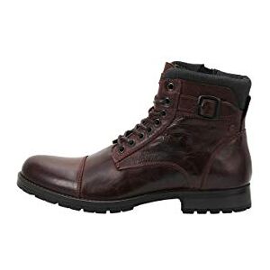 JACK & JONES Herren Jfwalbany Leather Brown Stone Biker Boots, Brown Stone, 44 EU JACK & JONES Herren Jfwalbany Leather Brown Stone Biker Boots, Brown Stone, 44 EU