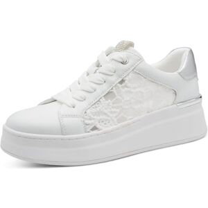 MARCO TOZZI Damen Sneaker weiches Feel Me Wechselfußbett weiches Innenfutter Modisch, weiß (White Comb), 41 EU MARCO TOZZI Damen Sneaker weiches Feel Me Wechselfußbett weiches Innenfutter Modisch, weiß (White Comb), 41 EU