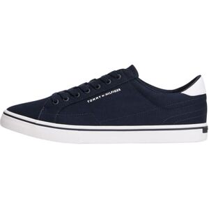 Tommy Hilfiger Herren Vulcanized Sneaker Long Lace Low Top, Blau (Desert Sky), 40 Tommy Hilfiger Herren Vulcanized Sneaker Long Lace Low Top, Blau (Desert Sky), 40