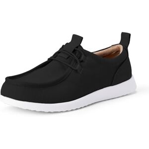 Amazon Essentials Herren Moc-Toe-Halbschuh aus Leinen, Schwarz Weiß, 45 EU Amazon Essentials Herren Moc-Toe-Halbschuh aus Leinen, Schwarz Weiß, 45 EU