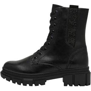 s.Oliver Damen Stiefeletten zum Schnüren mit Reißverschluss, Schwarz (Black Glitter), 39 EU s.Oliver Damen Stiefeletten zum Schnüren mit Reißverschluss, Schwarz (Black Glitter), 39 EU