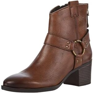 MARCO TOZZI Damen Stiefeletten mit Absatz aus Leder mit Reißverschluss, Braun (Cuoio), 37 EU MARCO TOZZI Damen Stiefeletten mit Absatz aus Leder mit Reißverschluss, Braun (Cuoio), 37 EU