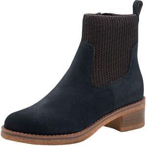 MARCO TOZZI Damen Stiefeletten mit Lederanteil Elastisch, Blau (Navy), 39 EU MARCO TOZZI Damen Stiefeletten mit Lederanteil Elastisch, Blau (Navy), 39 EU