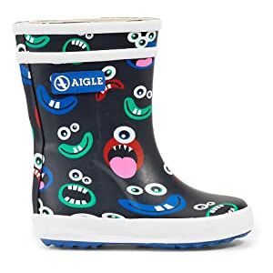 Aigle Unisex Kinder Baby Flac Botte De Pluie, Monstres, 23 EU Aigle Unisex Kinder Baby Flac Botte De Pluie, Monstres, 23 EU