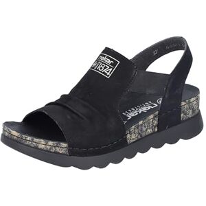 Rieker Damen Sandalen 64463-01 schwarz Gr. 37 Rieker Damen Sandalen 64463-01 schwarz Gr. 37
