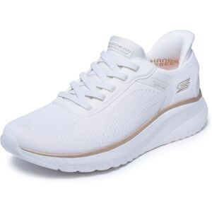 Skechers Damen Bobs Squad Chaos Current Muse Slip-InTurnschuhe, White/Gold Textile, 40 EU Skechers Damen Bobs Squad Chaos Current Muse Slip-InTurnschuhe, White/Gold Textile, 40 EU