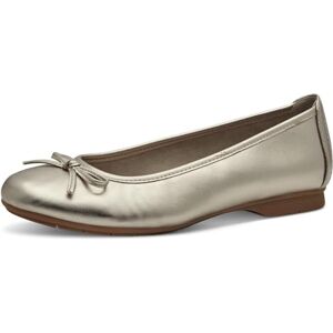 Jana Damen Ballerinas mit Schleife Vegan, Elfenbein (Champagner), 41 EU Jana Damen Ballerinas mit Schleife Vegan, Elfenbein (Champagner), 41 EU