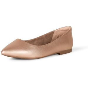 Amazon Essentials Damen Ballerinas mit spitzem Zehenbereich, Roségold, Größe 41 Amazon Essentials Damen Ballerinas mit spitzem Zehenbereich, Roségold, Größe 41