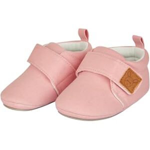 Sterntaler Krabbelschuhe Uni Baby Schuhe aus Canvas mit Klettverschluss Baby und Kleinkind Hausschuh aufgenähte Sternen Sohle rutschfest Mädchen Sneaker mit Jersey Futter, mattrosa, Größe 22 Sterntaler Krabbelschuhe Uni Baby Schuhe aus Canvas mit Klettverschluss Baby und Kleinkind Hausschuh aufgenähte Sternen Sohle rutschfest Mädchen Sneaker mit Jersey Futter, mattrosa, Größe 22