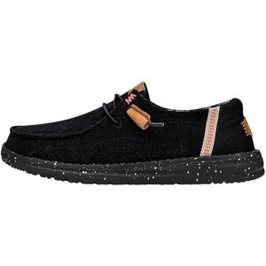 HEYDUDE Hey Dude Wendy Washed Canvas Damen Slip on Flache Schuhe Mokassin Stil, Black, 41 HEYDUDE Hey Dude Wendy Washed Canvas Damen Slip on Flache Schuhe Mokassin Stil, Black, 41
