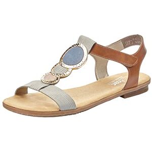 Rieker Damen 64278 Sandalen, Grau Cement Amaretto Rose Jeans 42, 39 EU Rieker Damen 64278 Sandalen, Grau Cement Amaretto Rose Jeans 42, 39 EU