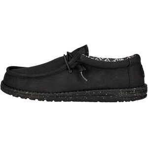 HEYDUDE Wally Canvas Herren Slip on Schuhe Mokassin Stil, Black/Black, 43 HEYDUDE Wally Canvas Herren Slip on Schuhe Mokassin Stil, Black/Black, 43
