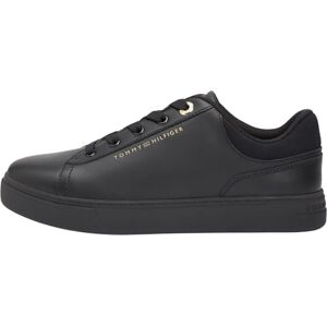 Tommy Hilfiger Damen Cupsole Sneaker Casual aus Leder, Schwarz (Black), 39 Tommy Hilfiger Damen Cupsole Sneaker Casual aus Leder, Schwarz (Black), 39