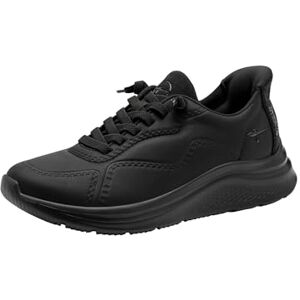 Tamaris Comfort Damen Step IN Sneaker flach zum Schlupfen Sportlich, Schwarz (Black), 38 EU Tamaris Comfort Damen Step IN Sneaker flach zum Schlupfen Sportlich, Schwarz (Black), 38 EU