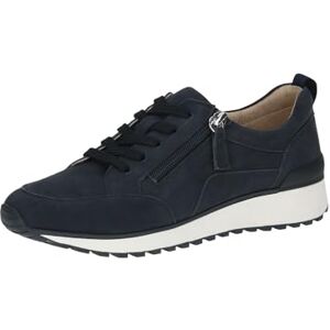 CAPRICE Damen Sneaker flach aus Leder mit Reißverschluss, Blau (Ocean Suede), 37 EU CAPRICE Damen Sneaker flach aus Leder mit Reißverschluss, Blau (Ocean Suede), 37 EU