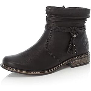 Rieker Damen Ankle Boots Z4953, Frauen Stiefeletten,halbstiefel,Kurzstiefel,uebergangsschuhe,uebergangsstiefel,flach,schwarz (00),39 EU / 6 UK Rieker Damen Ankle Boots Z4953, Frauen Stiefeletten,halbstiefel,Kurzstiefel,uebergangsschuhe,uebergangsstiefel,flach,schwarz (00),39 EU / 6 UK