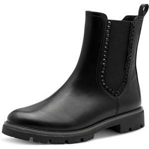 MARCO TOZZI Damen Chelsea Boots Vegan mit Reißverschluss, Schwarz (Black), 39 EU MARCO TOZZI Damen Chelsea Boots Vegan mit Reißverschluss, Schwarz (Black), 39 EU