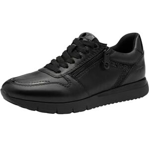 Tamaris Comfort Damen Sneaker flach Rund mit Reißverschluss, Schwarz (Black), 37 EU Tamaris Comfort Damen Sneaker flach Rund mit Reißverschluss, Schwarz (Black), 37 EU