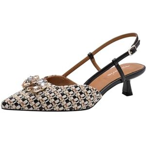 Tamaris Damen Sling Pump mit Stilettoabsatz, schwarz, 37 EU Tamaris Damen Sling Pump mit Stilettoabsatz, schwarz, 37 EU