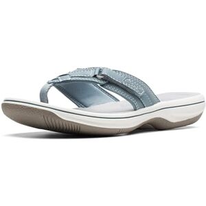 Clarks Damen Breeze Sea Flipflop, blau grau Synthetik, 42 EU Clarks Damen Breeze Sea Flipflop, blau grau Synthetik, 42 EU