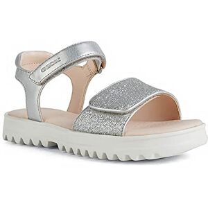 Geox Mädchen J Coralie Gir Sandal, Silber, 32 EU Geox Mädchen J Coralie Gir Sandal, Silber, 32 EU