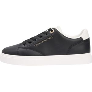 Tommy Hilfiger Damen Th Feminine Cupsole Leather Fw0fw09105 Low Top, Black (Black/Ecru), 38 EU Tommy Hilfiger Damen Th Feminine Cupsole Leather Fw0fw09105 Low Top, Black (Black/Ecru), 38 EU