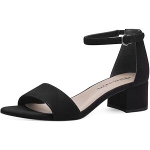 Tamaris Damen Sandalette mit Blockabsatz, schwarz, 38 EU Tamaris Damen Sandalette mit Blockabsatz, schwarz, 38 EU