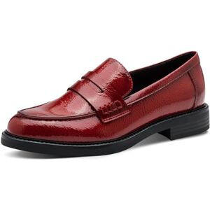 MARCO TOZZI Damen Slipper mit Wechselfußbett Elegant, Rot (Dk.Red Pat.), 41 EU MARCO TOZZI Damen Slipper mit Wechselfußbett Elegant, Rot (Dk.Red Pat.), 41 EU