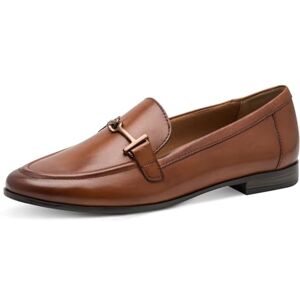 MARCO TOZZI Damen Slipper aus Leder Elegant, Braun (Cognac), 41 EU MARCO TOZZI Damen Slipper aus Leder Elegant, Braun (Cognac), 41 EU